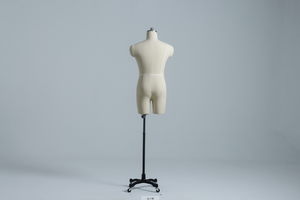 Maniquí simulado de medio cuerpo <span class=keywords><strong>para</strong></span> hombre, Universal soporte cruzado de rueda, forma de vestido de tamaño personalizado - Product Image 5