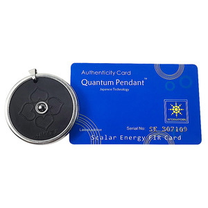 Pendentif énergétique <span class=keywords><strong>quantique</strong></span> ECAMAZ Laval, pendentif énergétique ionique négatif pour la protection contre les EMF, avec boîte cadeau noire - Product Image 2