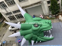 Modèle de dragon gonflable géant à trois têtes, King Ghidorah, monstre gonflable personnalisé pour Halloween, décoration extérieure