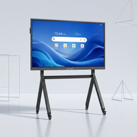 Pizarra Interactiva LCD 4K Ultra HD de 75 Pulgadas con Marco Vertical de Aluminio, Doble Suspensión, OEM, Control Remoto Regional