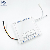 Interrupteurs Inductifs ETL FCC 100V-240V Contrôleur Tactile LED Intégré à 3 Touches pour Miroir IP44 Étanche pour Salle de Bain Miroir Intelligent