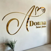 Letrero de Acrílico 3D Cortado con Láser para Salón de Belleza, Oficina, Recepción, Edificio, Publicidad, Letrero de Pared, Letras con Logotipo Personalizado