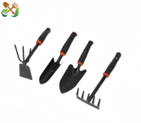 Outils de jardinage en acier inoxydable avec manche en caoutchouc, ensemble de pelles pour la plantation de fleurs et de légumes, outils de désherbage et de desserrage du sol, outils manuels japonais