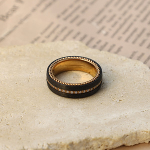 Custom Pure <b>Titanium</b> <b>Ring</b> Geometric Design Channel Setting Women's Everyday Wear Jewelry - Product Image 1