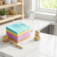Chiffon de nettoyage de cuisine non tissé aiguilleté super absorbant, respirant, écologique, haute résistance, sans peluches, pour usage quotidien