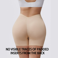 Pantalon gainant respirant pour femme, marque privée, avec rembourrage tissé, effet rehausseur de fesses, contrôle du ventre, dos bas et coussinets de hanche amovibles