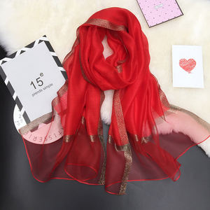 Pañuelo de Seda de Verano para Mujer, Chales y Mantones Grandes, Finos y Suaves, Estolas de <span class=keywords><strong>Playa</strong></span>, <span class=keywords><strong>Foulard</strong></span>, Echarpe, Hijabs - Product Image 3