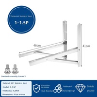 Support mural robuste pour mini-split, unité extérieure de climatisation, capacité de charge 600 LBS, pour climatiseur sans conduit, pompe à chaleur, climatiseur de fenêtre, support extérieur