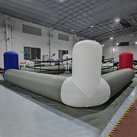 Anneaux de boxe gonflables de sol portables personnalisés avec logo pour l'extérieur, arène de terrain, anneau de boxe gonflable pour adultes