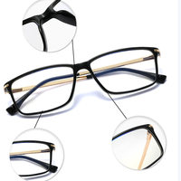 Montures de lunettes optiques personnalisables de haute qualité 2026, montures de lunettes rectangulaires transparentes en TR90, stock d'usine