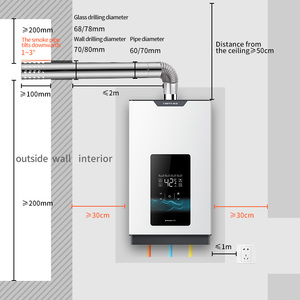 High Performance 13L 16L Stainless Steel Copper Heat Exchanger Wall-Mounted Household <strong>Gas</strong> Hot Water <strong>Heater</strong> Tankless Instant - Product Image 3