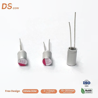 Condensador de Polímero Sólido Radial de 16V 680uF 6.3x12mm para Montaje a Través de Orificio, para Placas de Alimentación de Electrónica de Consumo, Venta al Por Mayor