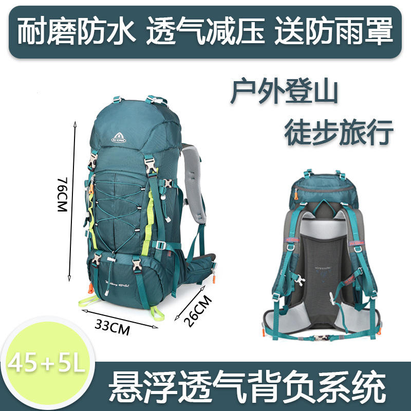 Housse de pluie pour système piggyback vert foncé - 50l