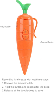 Stylo en plastique en forme de carotte mignon en gros avec enregistreur vocal intégré, temps d'enregistrement de 60 secondes pour les enfants de 5 à 7 ans - Product Image 5
