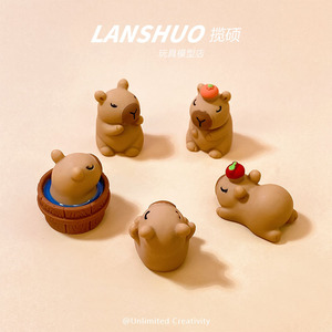 Little Bear 3D Figurine Plastic Resin <b>Car</b> <b>Decoration</b> DIY Accessory Summer 2022 Yiwu Origin - Product Image 5