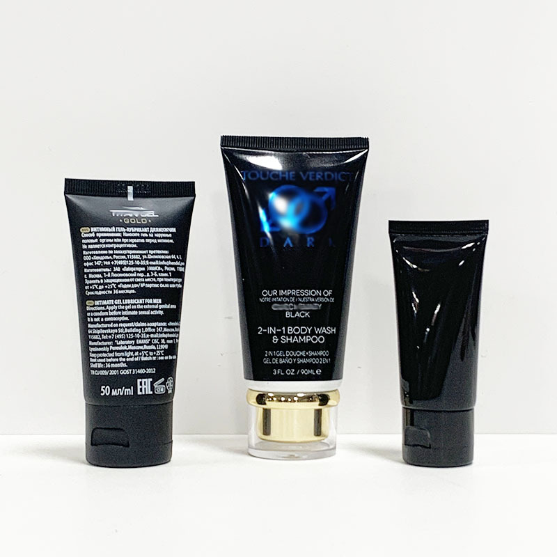 Matte Black Hand Cream Squeeze Tubes Plastic Squeeze Cosmetic Plastic Cream Tube 100ml 120ml 150ml 200ml 300ml With Flip Cap