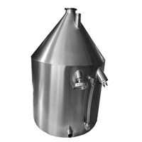 304 trémie conique en acier inoxydable machine de moulage par injection seau de stockage pâte liquide cylindre alimentaire machines trémie