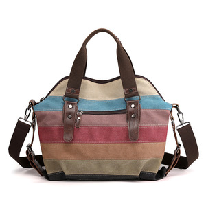 Luxury Canvas Tote <b>Bag</b> Women Shoulder Crossbody Handbag <b>Large</b> Capacity Portable Travel <b>Beach</b> Holiday Shopping Tote <b>Bag</b> - Product Image 2