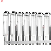 Máquina Dispensadora de Perfume, Dispensador Manual de Líquidos con Grifo de Vidrio, Juego de Barra para 12 Botellas de Aceites Esenciales, Barra de Perfume Pequeña