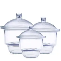 Dessiccateur de laboratoire Dessiccateur à vide en verre Boro3.3 avec plaque en porcelaine