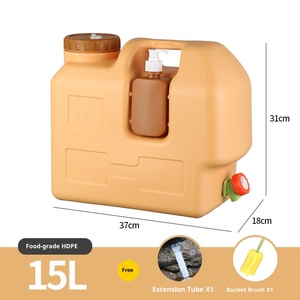 Sacs de stockage d'eau en PE pour cuisine de <span class=keywords><strong>camping</strong></span> en plein air, avec robinet monté sur voiture, portables, légers, étanches, de forme rectangulaire - Product Image 1
