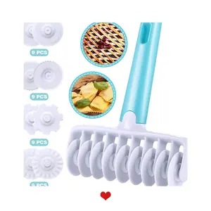 37pcs plastic set fondant roller cutter cake decorating tool set for baking fondant pastry tools