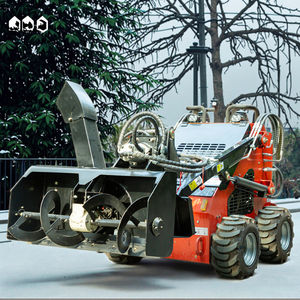 2025最新小型ミニスキッドステアアタッチメントスノーブロワー付きエンジンモーターギア40-50 T容量330mm最大投げる厚さ - Product Image 1