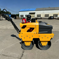 Compacteur routier vibrant diesel à double tambour réversible de qualité supérieure pour le compactage du béton