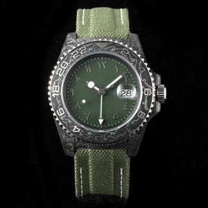 Article très vendu, montre à cadran pictographique arabe vert foncé, extrêmement légère, en fibre de carbone, montre de sport haut de gamme - Product Image 1