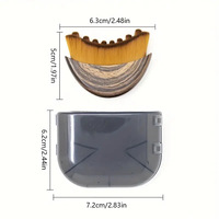 Brosse de massage lymphatique ergonomique pour le visage avec logo personnalisé, brosse sèche pour le drainage lymphatique