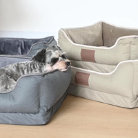 Vente chaude, canapé pour animaux de compagnie en coton PP de haute qualité, couleur et taille personnalisées, orthopédique, lavable, moderne, rectangulaire, pour chiens de grande taille