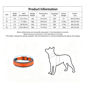 Collares para Perros de Material de Buceo, Personalizables con Nombre, Cómodos, para Perros Grandes, Medianos y Pequeños, Reflectantes - Product Image 2