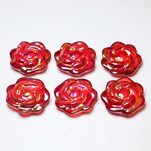 Ornement de bureau unique en forme de rose rouge électroplaquée, cadeau festif, décoration charmante pour la maison et le bureau, vente en gros - Product Image 2