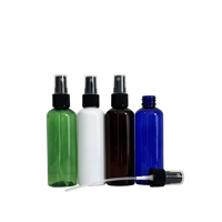 Flacon pulvérisateur en plastique transparent blanc ambré PET 30ml 50ml 100ml 120ml 150ml 200ml 250ml pour emballage cosmétique