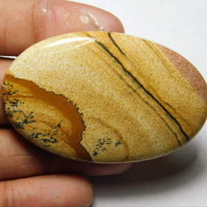 Belle qualité supérieure en vrac véritable taille calibrée pierres précieuses multi-formes lisse concepteur naturel jaspe cabochons en gros OEM - Product Image 1