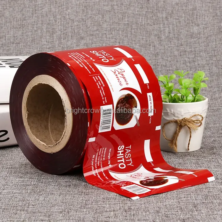 Biodegradable printed laminated food packaging plastic roll film/flexible wrapping film roll/aluminum foil