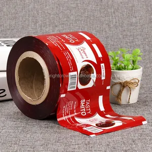 Biodegradable printed laminated food packaging plastic roll film/flexible wrapping film roll/aluminum foil
