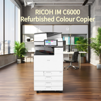 Mesin fotokopi Ricoh IM C6000 Refurbished warna tangan kedua multifungsi peralatan kantor penjualan pabrik