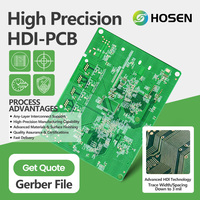 Placa PCB Multicapa de Alta Calidad, Fabricada Meticulosamente, Anti-Oxidación, HDI Avanzada de 5 Niveles para Dispositivos Médicos