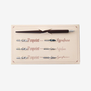 المنتجات الفنية حروف رسم مجموعة أقلام المانجا عدة أدوات 6 قطعة المناقير خشبية حامل قلم كوميدي الخط الأساسي Dip مجموعة أقلام - Product Image 1