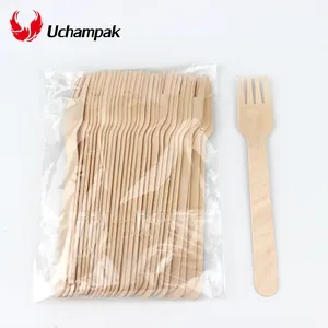 Hot Selling Wholesale High Quality Eco Friendly Wooden Spoon Knife And Fork Wooden Disposable Cutlery Set