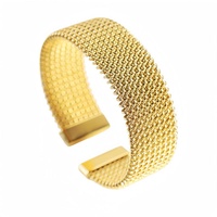 Bijoux pour femmes tendance, bijoux en acier inoxydable 316l, bracelet ouvert en or PVD 18k, design punk