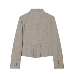 Blazer Entallado para <span class=keywords><strong>Mujer</strong></span>, Primavera 2026, con Bolsillo con Solapa <span class=keywords><strong>y</strong></span> Detalle <span class=keywords><strong>de</strong></span> Botones, Estilo Europeo, <span class=keywords><strong>Chaqueta</strong></span> <span class=keywords><strong>de</strong></span> Oficina, OEM/ODM por Fábrica China - Product Image 2