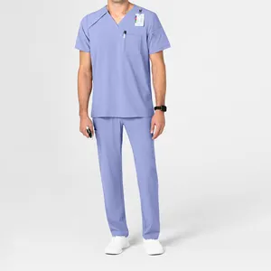 Operating Room Doctor Nurse Work Wear Working Clothes Wholesale Medical Uniforms Spa Uniform Men Scrub Sets Tops+Pants