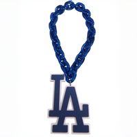 Collier pendentif baseball géant Hip Hop, chaîne de supporter en mousse EVA entièrement sertie de strass, bijoux de stade, vente en gros