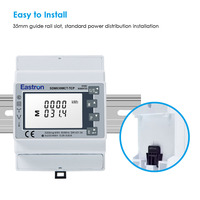 Compteur d'énergie triphasé Eastron SDM630MCT-TCP homologué UL, avec CT 1A/5A, mesure multiparamètres, montage sur rail DIN