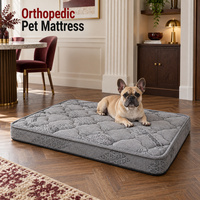 Matelas orthopédique pour chien avec noyau en fibre de coco, option hauteur 8 cm et housse matelassée amovible pour marques de lits pour animaux de compagnie