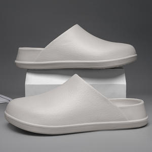 Heren Zomer Modieuze Chef-Koksschoenen All-Match Eenvoudige Slip-On Platform Eva Sandalen Waterdichte Antislip Dikke Zolen Baotou Klompen - Product Image 6