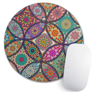 Circular Mouse Pad Cartoon Cute Small Creative Game Office Desk Pad Pattern Printing Customized Logo