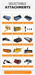 Minicargadora Diesel Económica con Motor EPA, Cargadora de Orugas con Certificación CE EPA EURO 5, Envío Gratuito y Entrega Rápida - Product Image 5